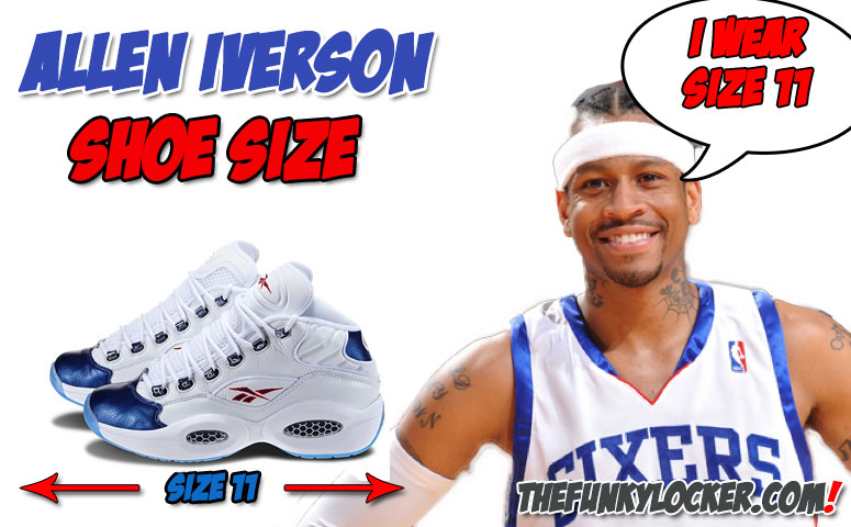 allen iverson shoes size