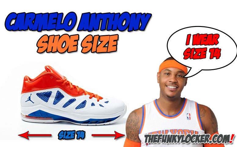 What is Carmelo Anthony Shoe Size?