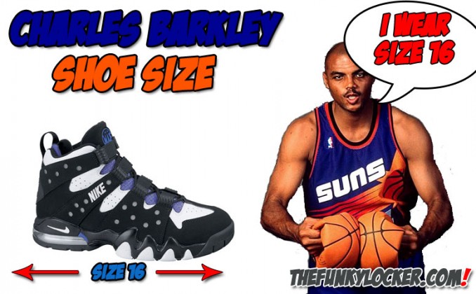 charles barkley shoe size