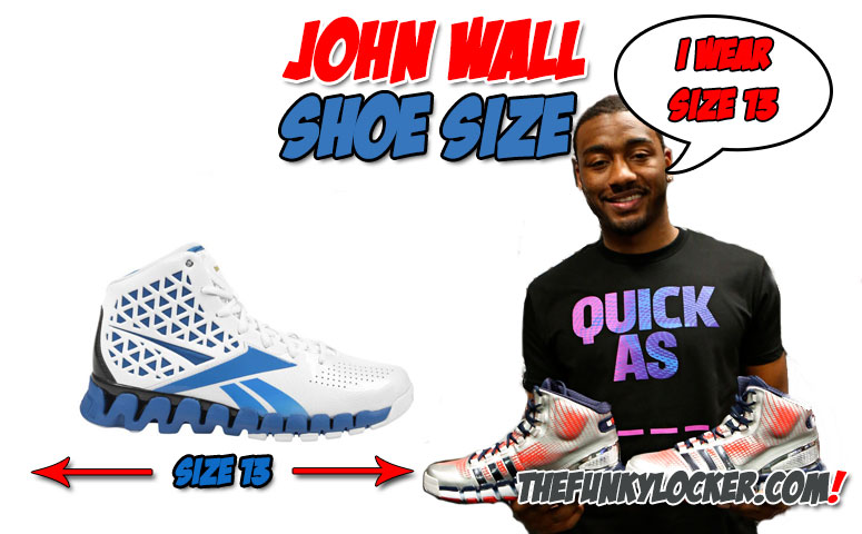 What is the Size of John Wall Feet?