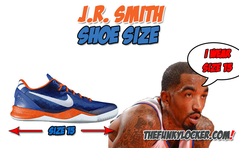 How Big are JR Smith's Feet?