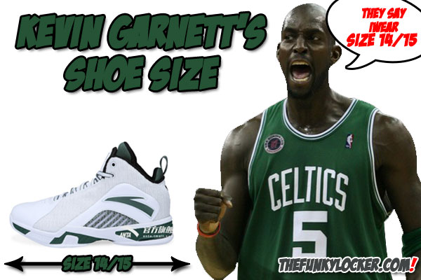 Kevin Garnett Shoe Size