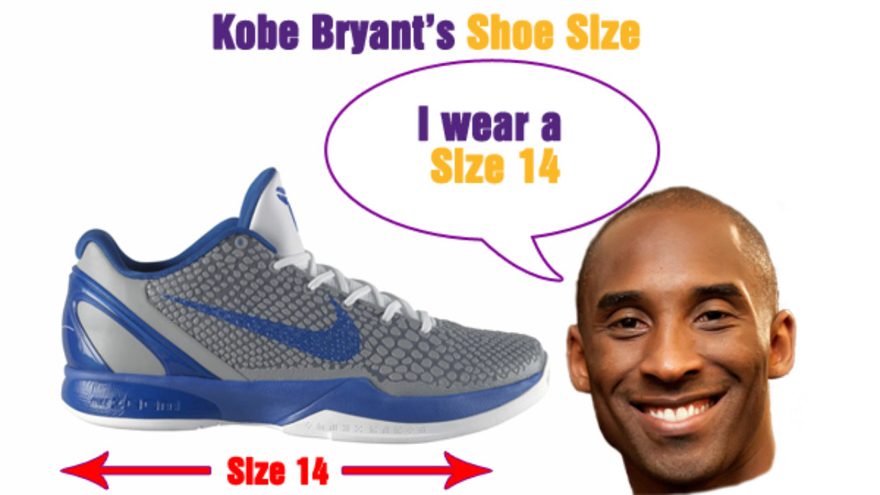 what size shoe did kobe bryant wear