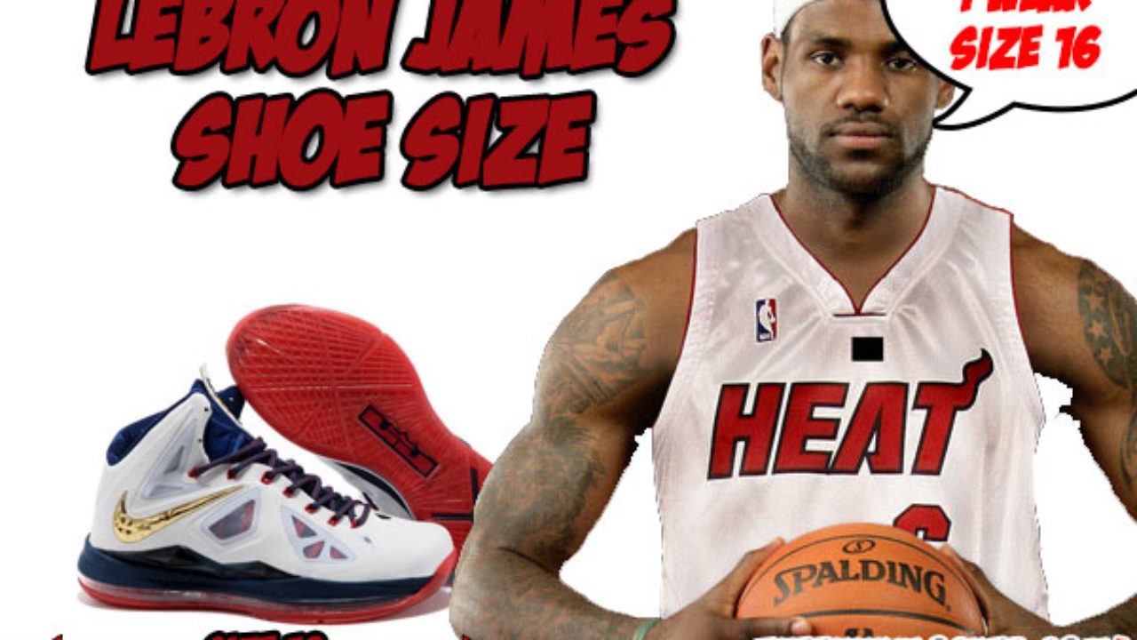 lebron james jr shoe size