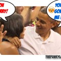 Michelle Obama Disses the President Obama's Kiss Attempt