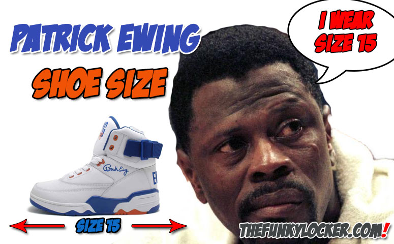 What Size Shoes Does Patrick Ewing Wear