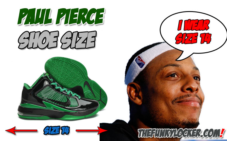 What Size Shoes Does Paul Pierce Wear?