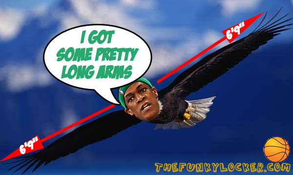 Rajon Rondo's Wingspan. He Got Some Long Arms!