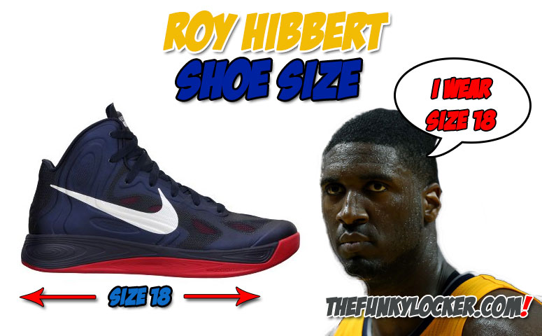 How Big are Roy Hibbert's Feet?