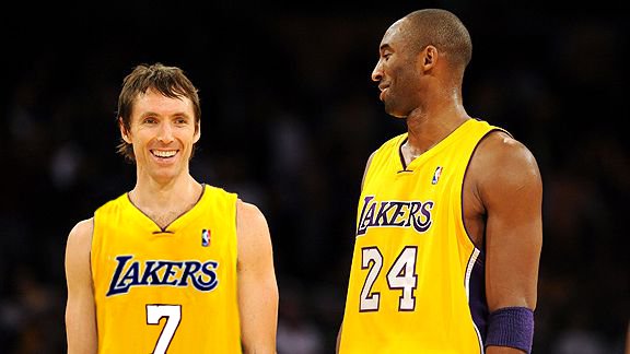 Steve Nash in Lakers Jersey