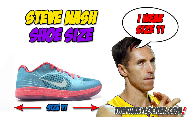 What Size Shoes Does Steve Nash Wear?